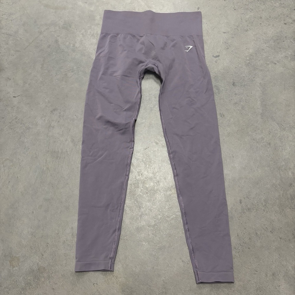 Gymshark Women's Leggings SeamlessPurple Gray Size XS Workout‎ Athletic